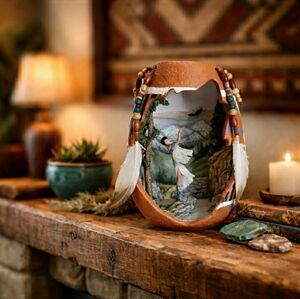 Eagle Spirit Native Indian Maiden Ashton Drake Decor VINTAGE 🦅 Mint Condition